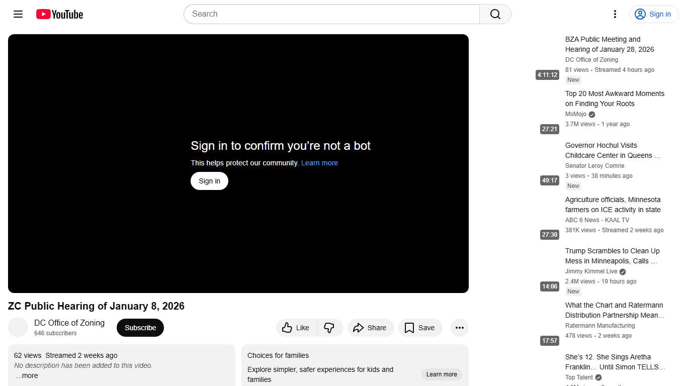 ZC Public Hearing of January 8, 2026 - YouTube